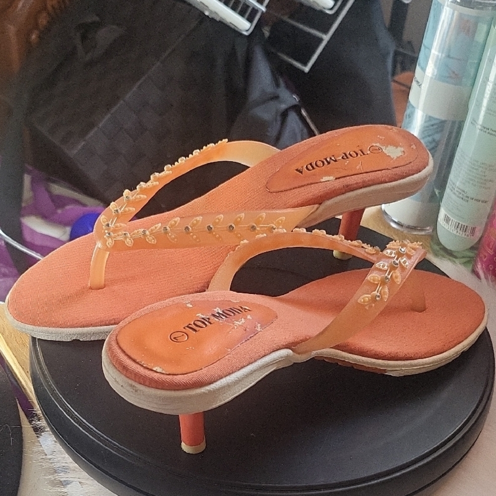 Top Moda Orange Women's Sandals